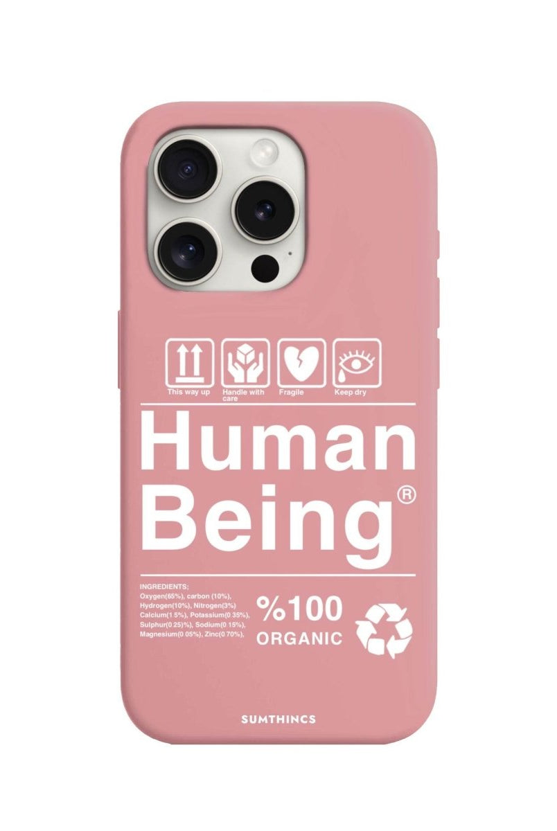 iPhone 15 Pro Max Human Being Premium Telefon Kılıfı Pembe - SUMTHINCS