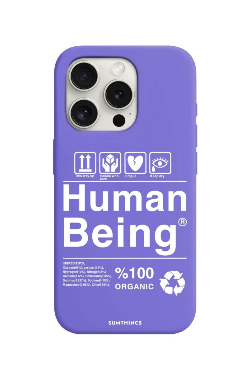 iPhone 15 Pro Max Human Being Premium Telefon Kılıfı Lila - SUMTHINCS
