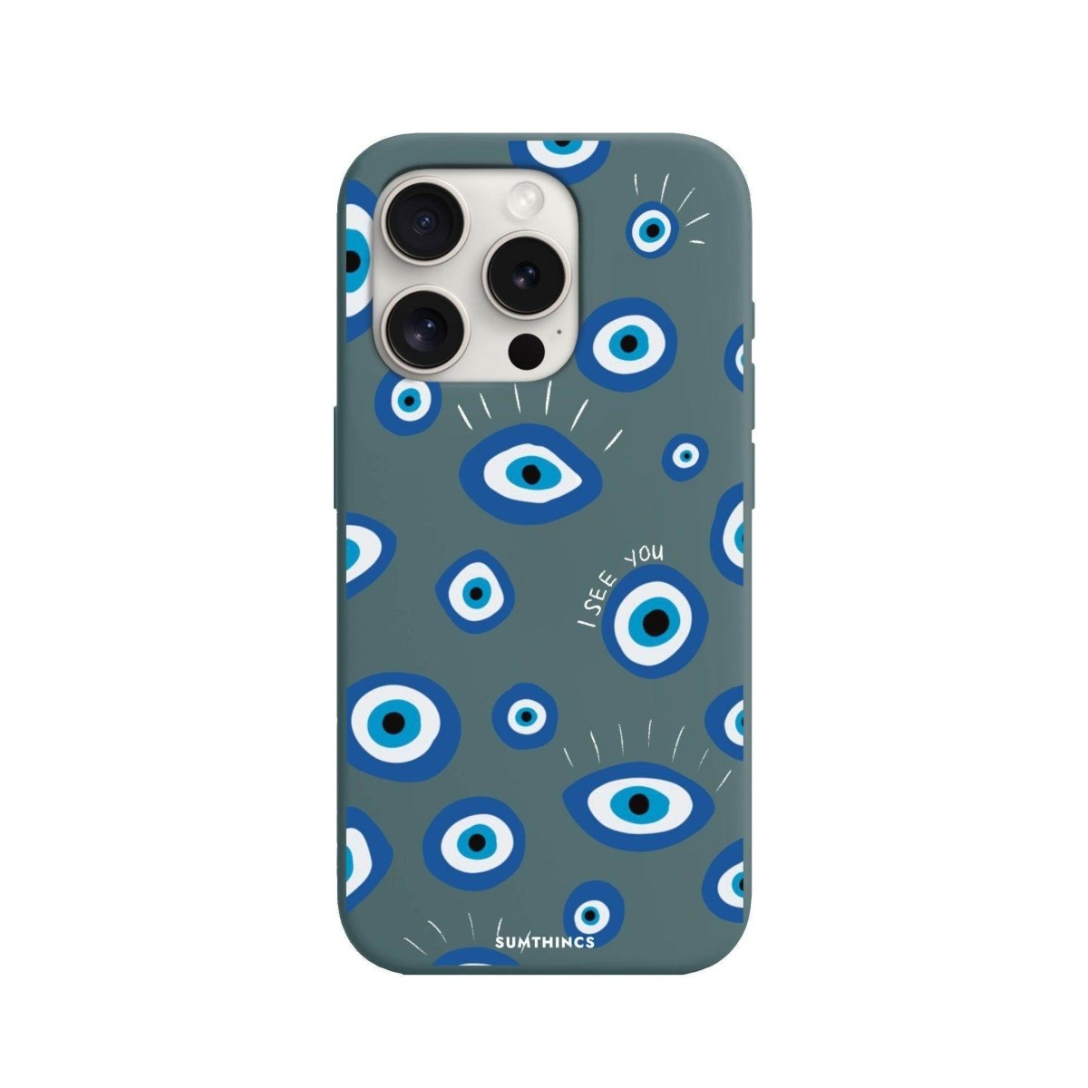 iPhone 15 Pro Max I See You Premium Telefon Kılıfı Kaktüs Yeşili - SUMTHINCS