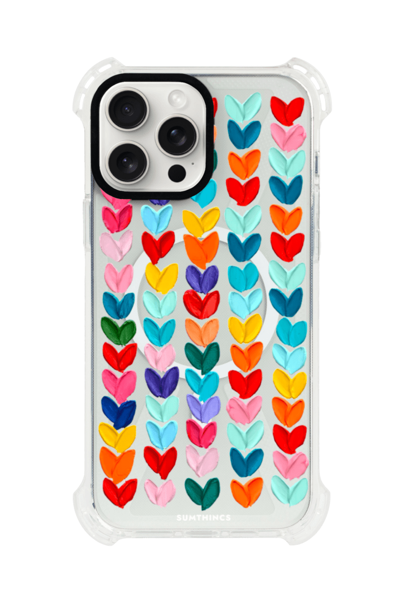 iPhone 15 Pro Max Lovestorm Bumper Magsafe Şeffaf Telefon Kılıfı Beyaz Şeffaf - SUMTHINCS