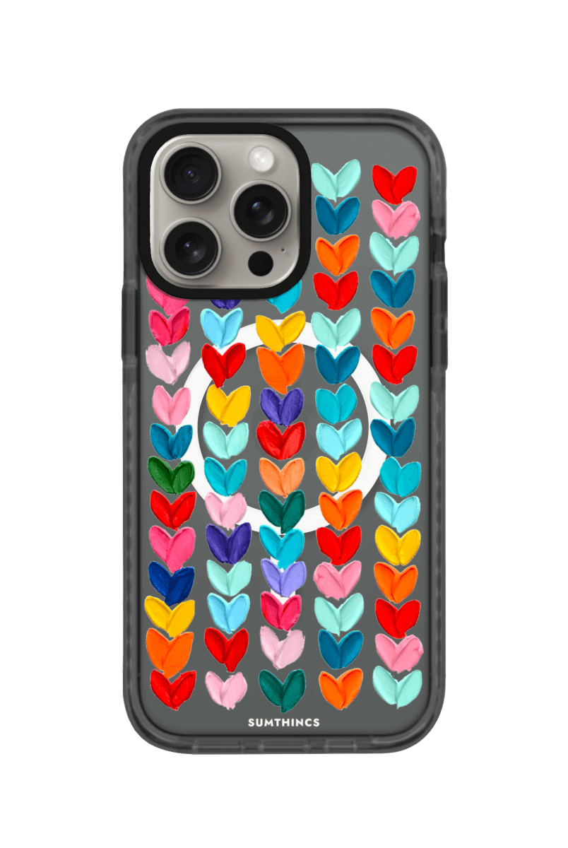 iPhone 15 Pro Max Lovestorm Magsafe Procase Şeffaf Telefon Kılıfı Antrasit - SUMTHINCS