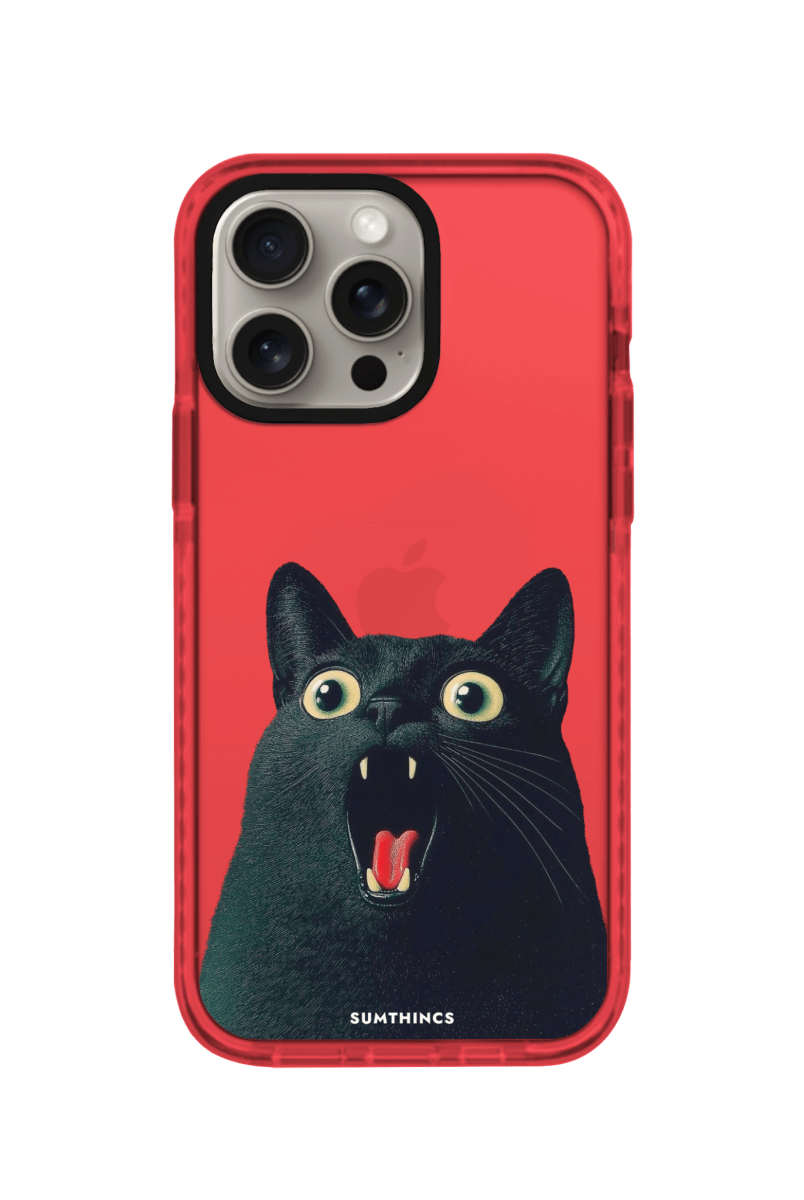 iPhone 15 Pro Max Meoww Procase Telefon Kılıfı Kırmızı - SUMTHINCS