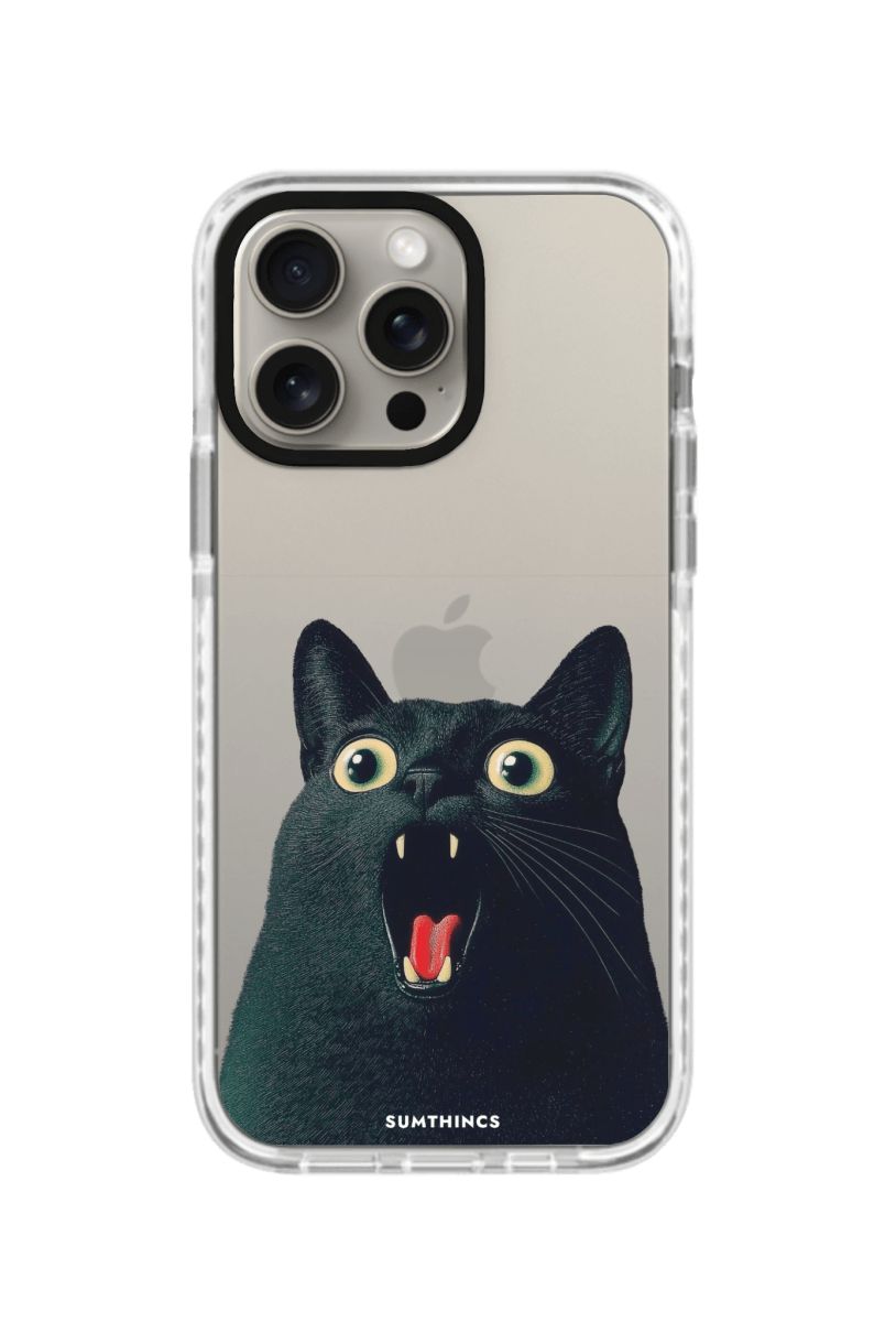 iPhone 15 Pro Max Meoww Procase Telefon Kılıfı Beyaz Şeffaf - SUMTHINCS