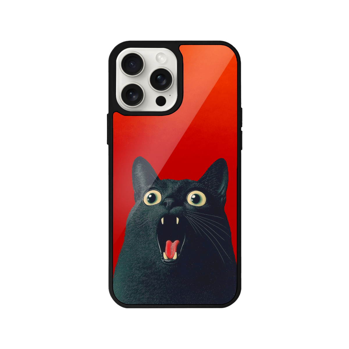 iPhone 15 Pro Meoww Glossy Cam Telefon Kılıfı - SUMTHINCS