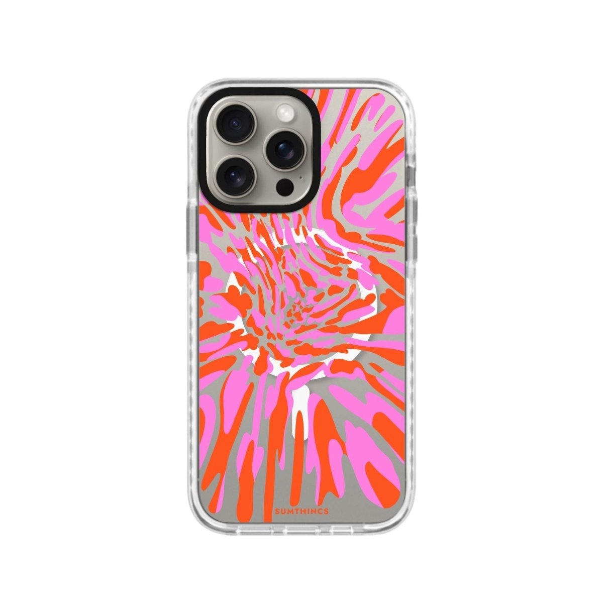 iPhone 15 Pro Neon Dreams Magsafe Procase Şeffaf Telefon Kılıfı Beyaz Şeffaf - SUMTHINCS