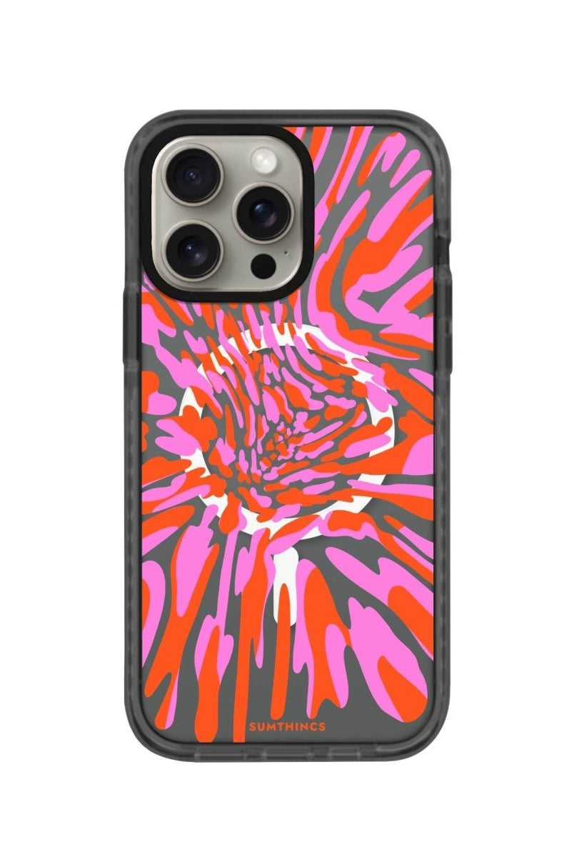 iPhone 15 Pro Neon Dreams Magsafe Procase Şeffaf Telefon Kılıfı Antrasit - SUMTHINCS