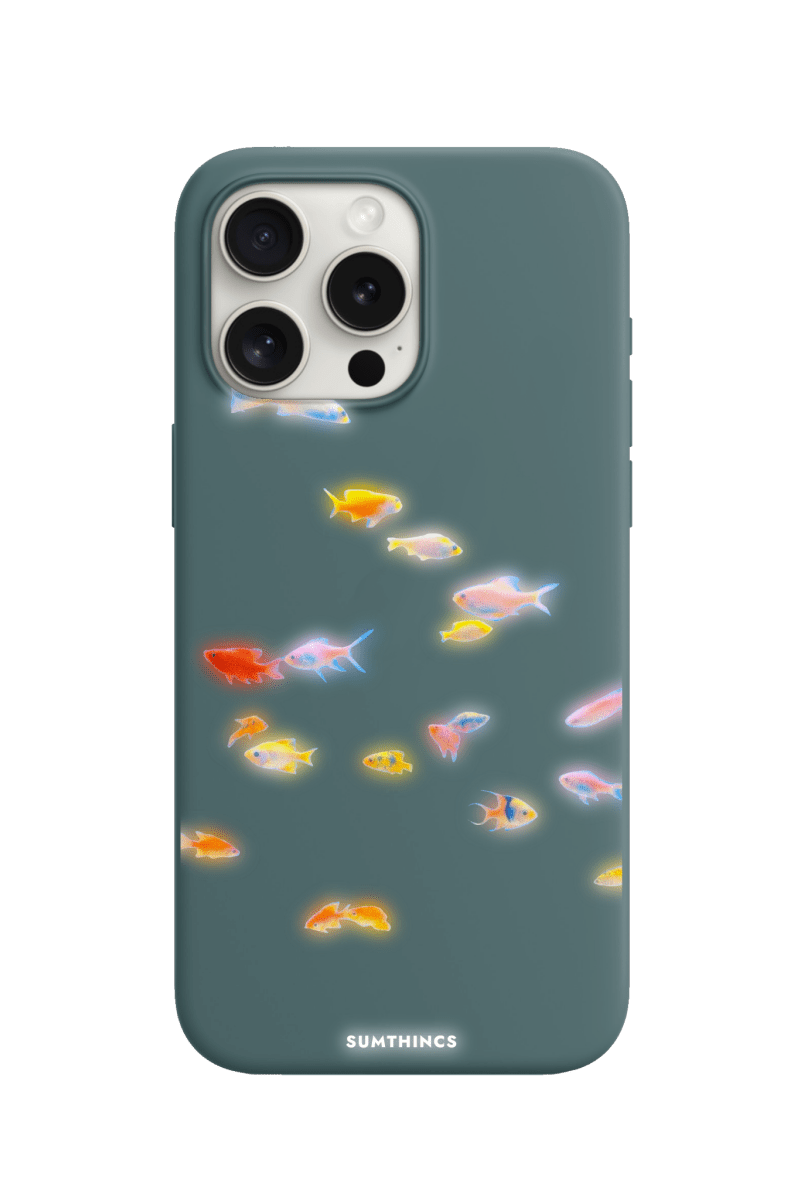 iPhone 15 Pro Neon Fish Premium Telefon Kılıfı Kaktüs Yeşili - SUMTHINCS