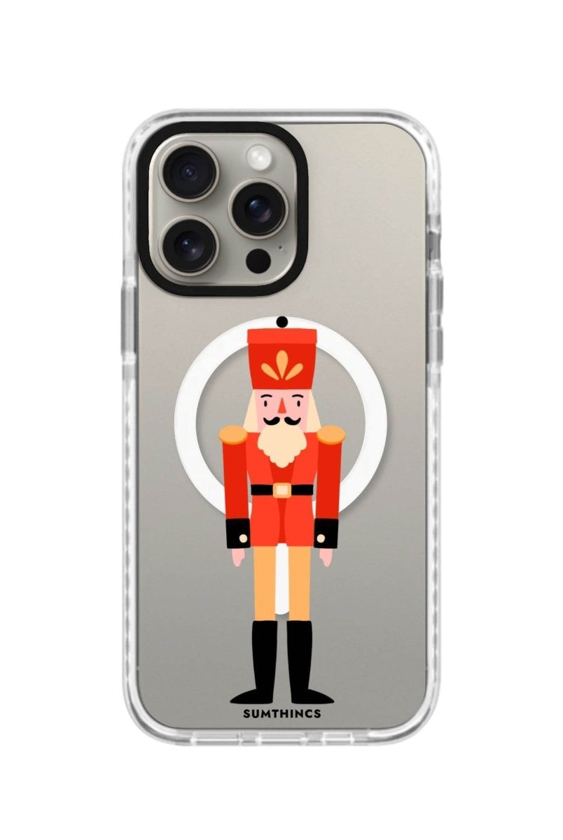 iPhone 15 Pro Nutcracker Magsafe Procase Şeffaf Telefon Kılıfı Beyaz Şeffaf - SUMTHINCS