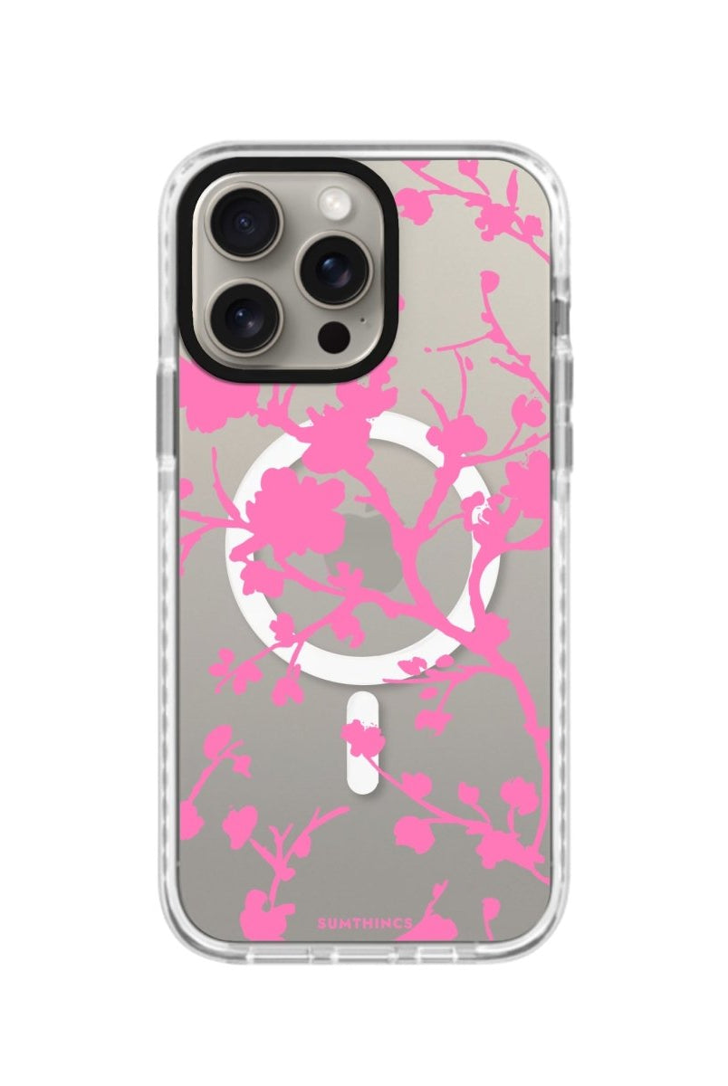 iPhone 15 Pro Sakura Magsafe Procase Şeffaf Telefon Kılıfı Beyaz Şeffaf - SUMTHINCS