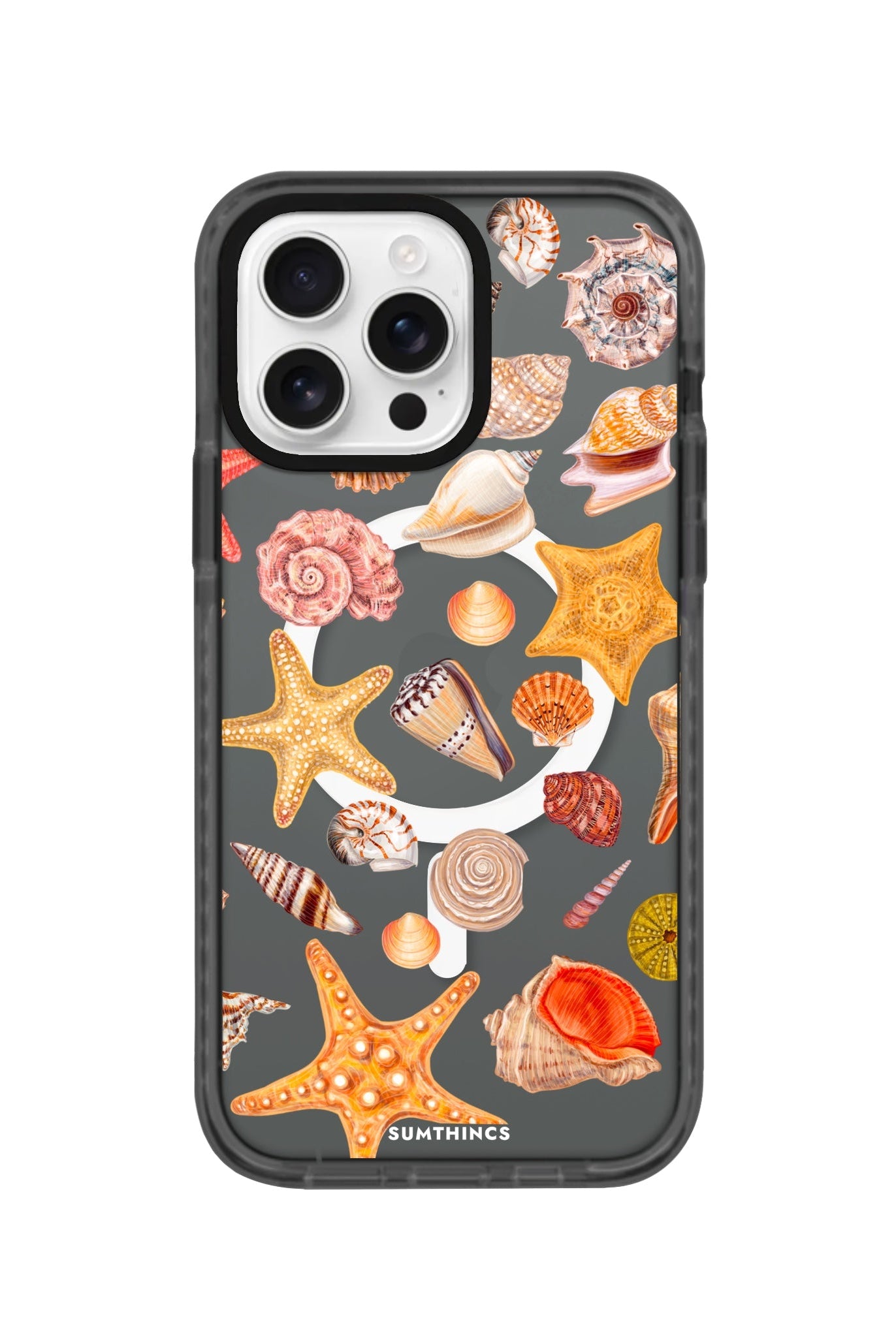 iPhone 15 Pro Shells Magsafe Procase Şeffaf Telefon Kılıfı Antrasit - SUMTHINCS