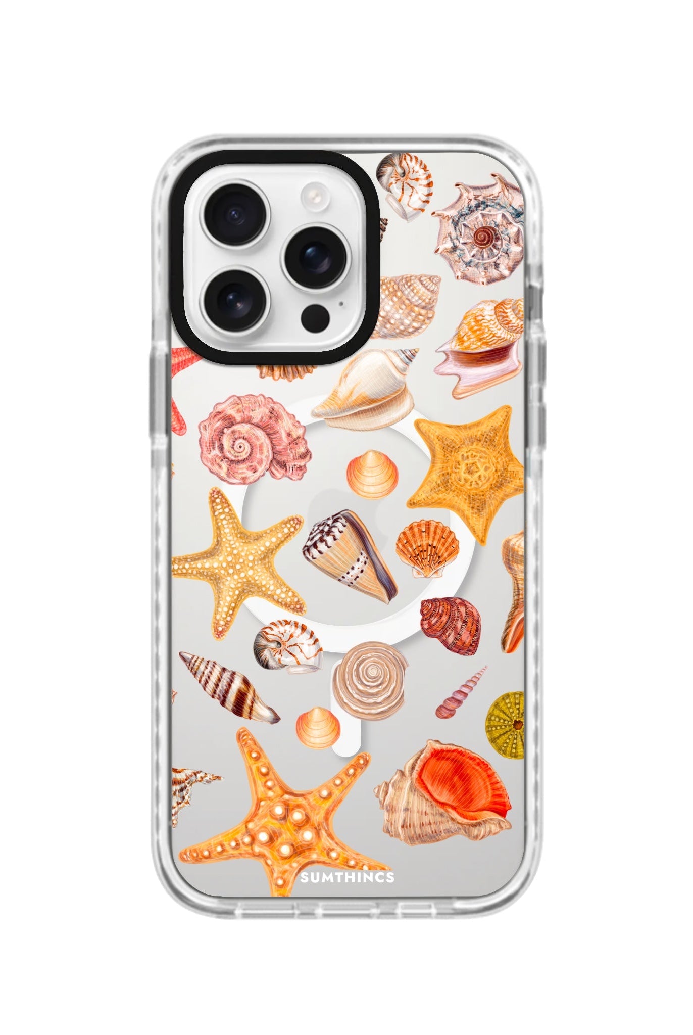 iPhone 15 Pro Shells Magsafe Procase Şeffaf Telefon Kılıfı Beyaz Şeffaf - SUMTHINCS