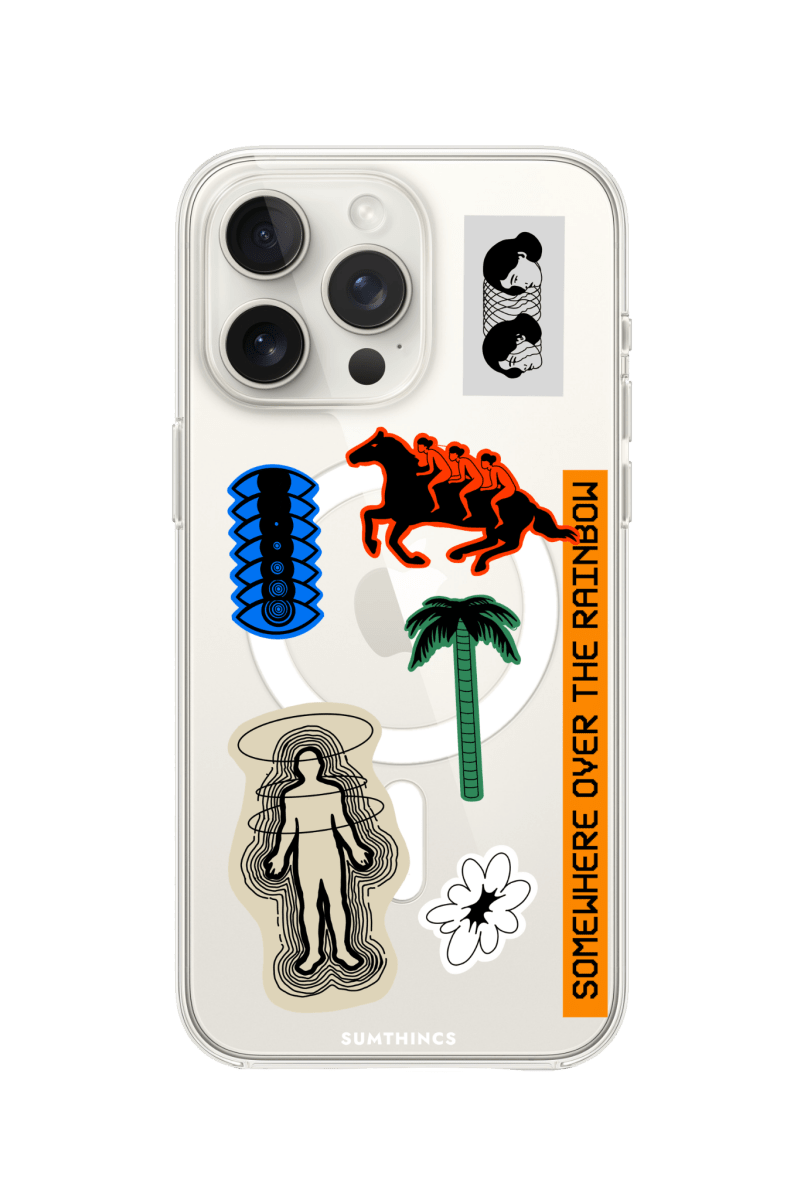 iPhone 15 Pro Somewhere Clear Magsafe Şeffaf Telefon Kılıfı - SUMTHINCS