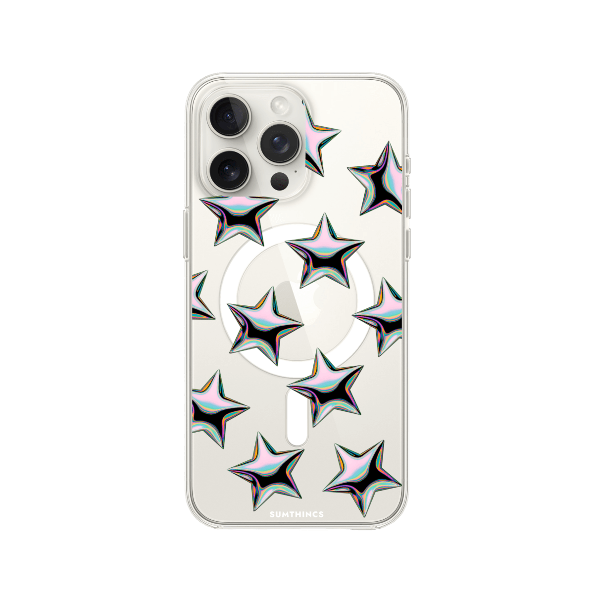 iPhone 15 Pro Stars Clear Magsafe Şeffaf Telefon Kılıfı - SUMTHINCS
