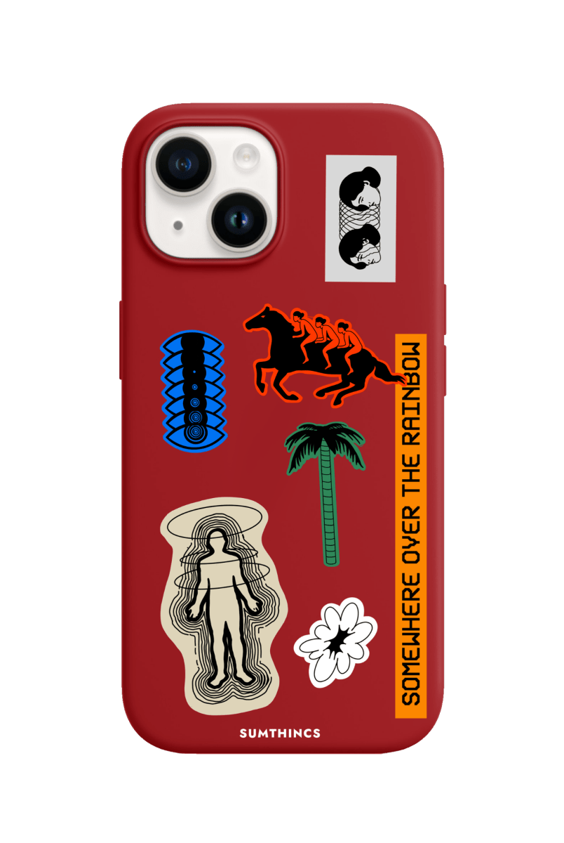 iPhone 15 Somewhere Premium Telefon Kılıfı Kırmızı - SUMTHINCS