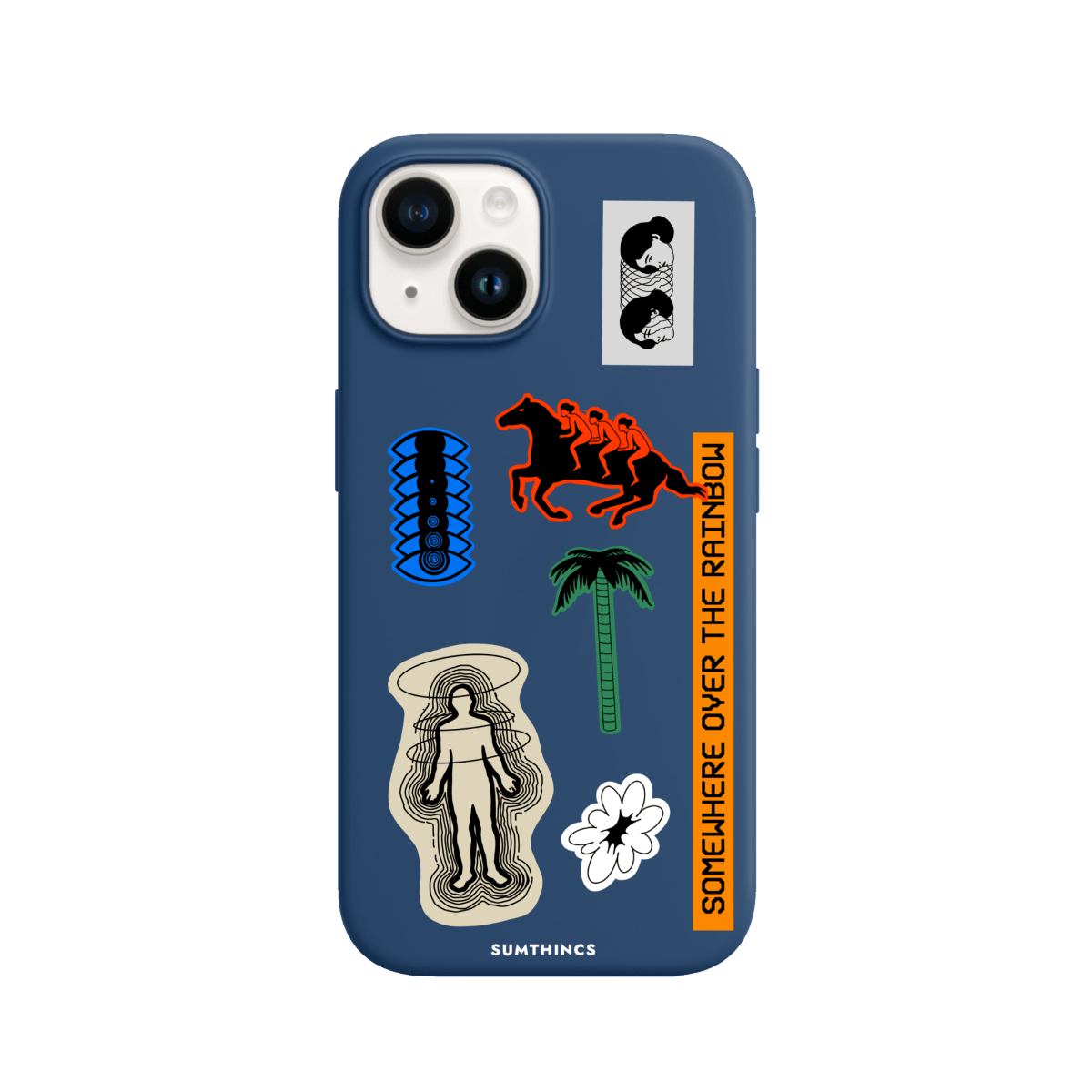 iPhone 15 Somewhere Premium Telefon Kılıfı Pasifik Mavi - SUMTHINCS