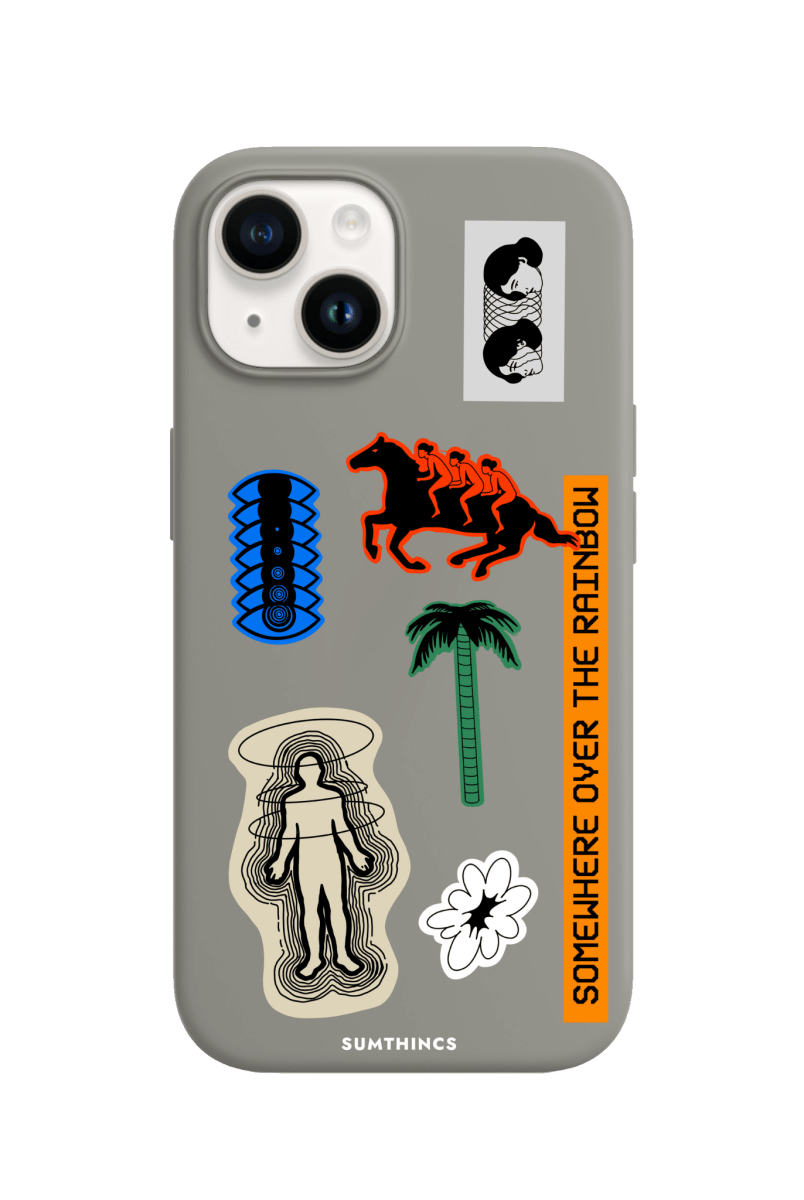 iPhone 15 Somewhere Premium Telefon Kılıfı Gri - SUMTHINCS