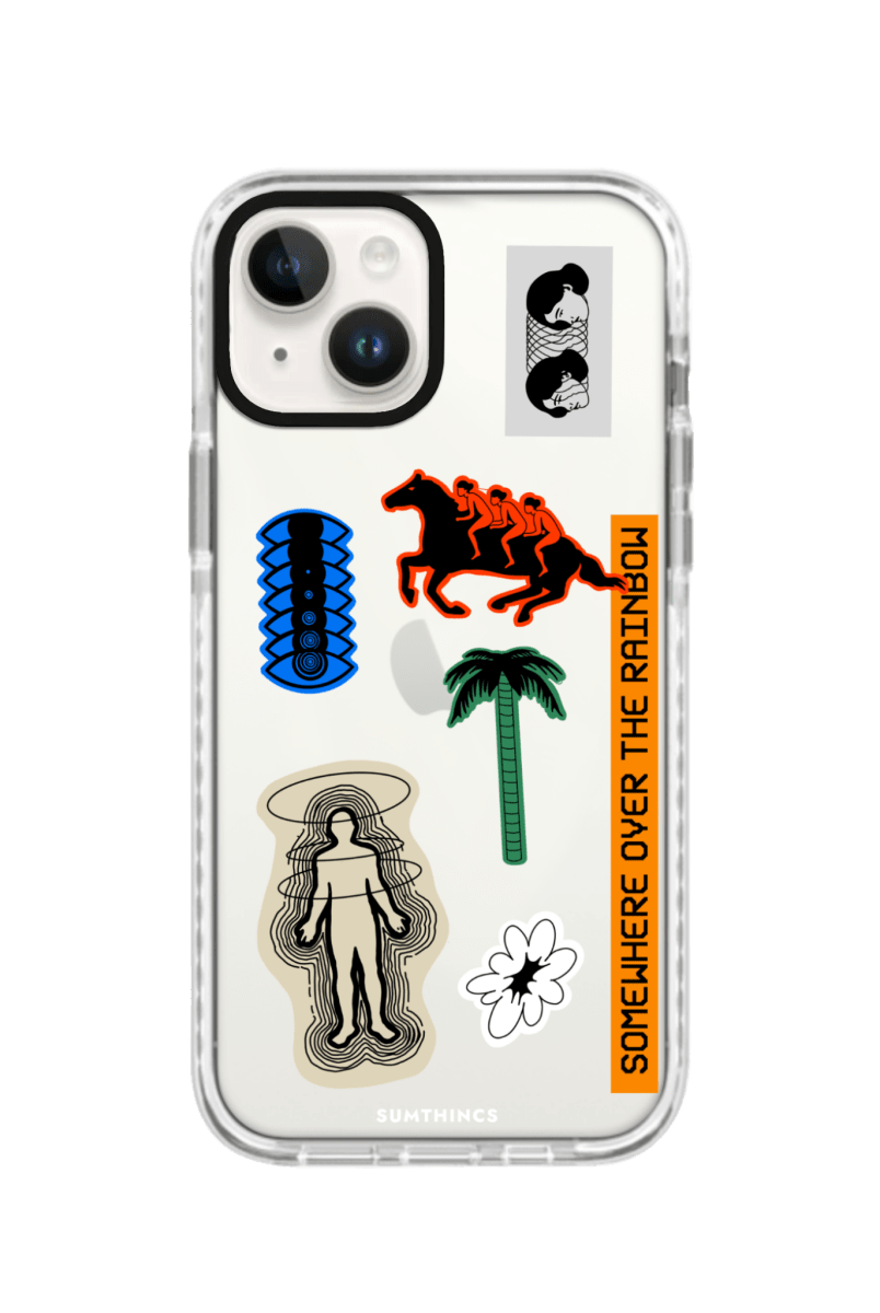 iPhone 15 Somewhere Procase Şeffaf Telefon Kılıfı Beyaz Şeffaf - SUMTHINCS