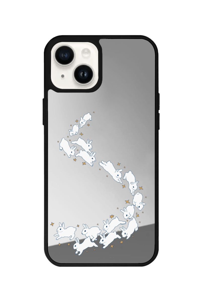 iPhone 15 Starry Bunnies Mirror Aynalı Telefon Kılıfı - SUMTHINCS