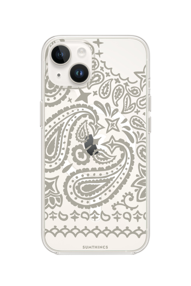 iPhone 15 Urban Bandana Clear Magsafe Şeffaf Telefon Kılıfı - SUMTHINCS