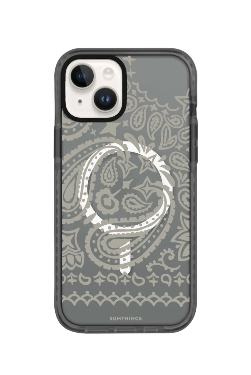 iPhone 15 Urban Bandana Magsafe Procase Şeffaf Telefon Kılıfı Antrasit - SUMTHINCS