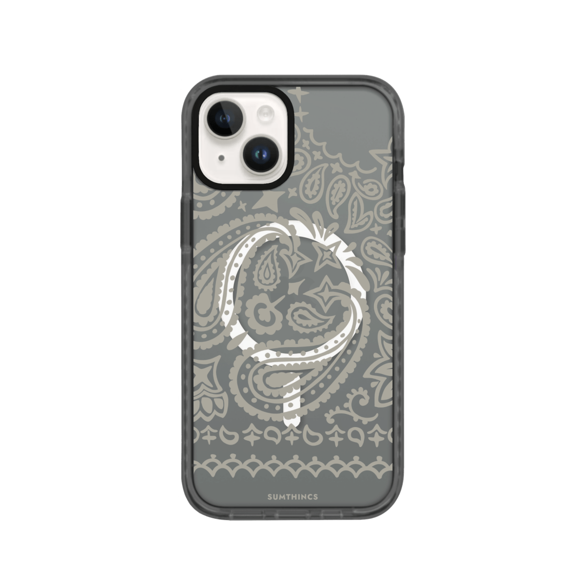 iPhone 15 Urban Bandana Magsafe Procase Şeffaf Telefon Kılıfı Antrasit - SUMTHINCS