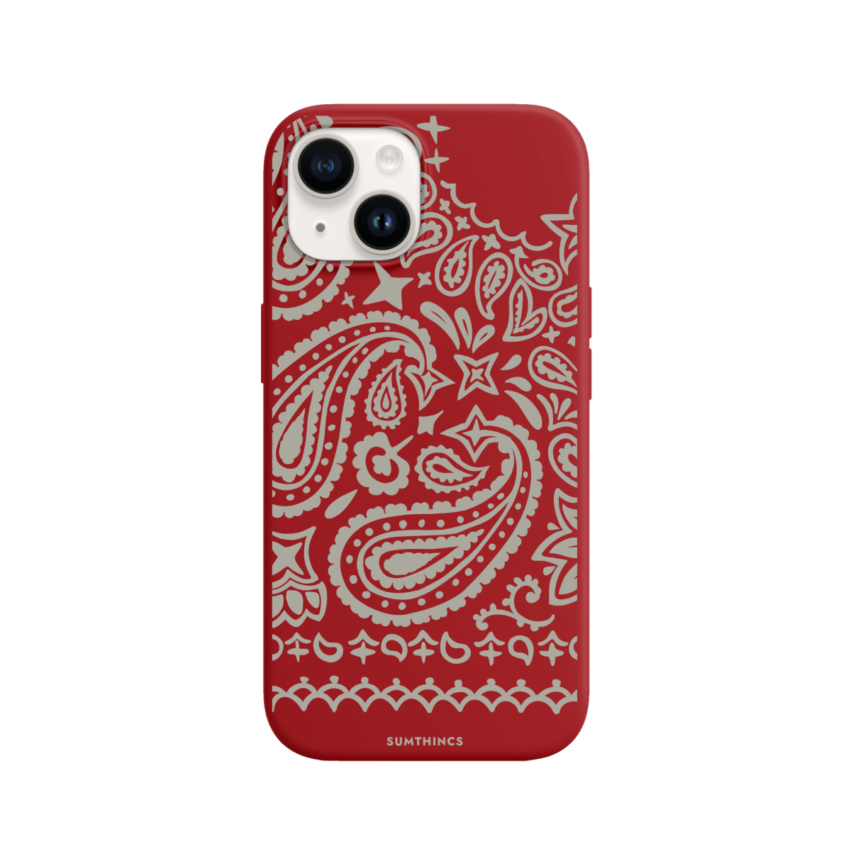 iPhone 15 Urban Bandana Premium Telefon Kılıfı Kırmızı - SUMTHINCS