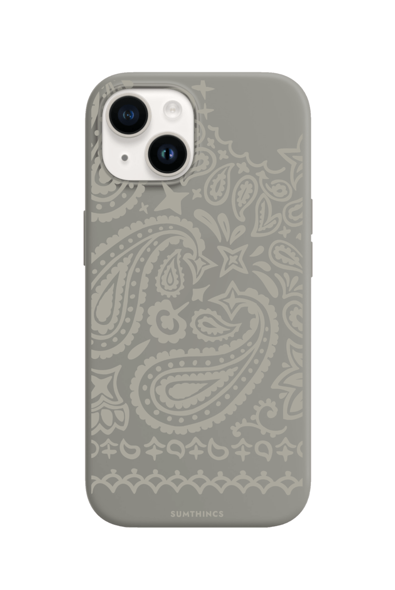 iPhone 15 Urban Bandana Premium Telefon Kılıfı Gri - SUMTHINCS