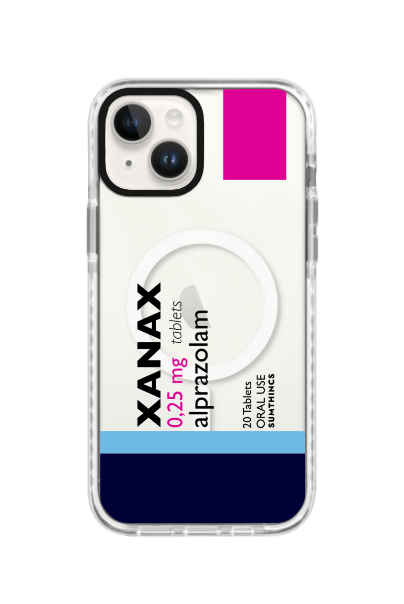 şeffaf magsafe xanax ilaç telefon kılıfı