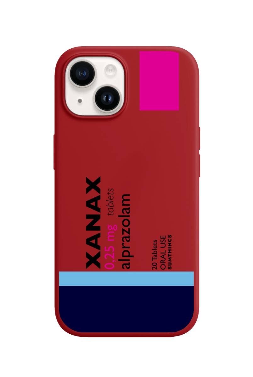 iPhone 15 Xanax Premium Telefon Kılıfı Kırmızı - Sumthincs