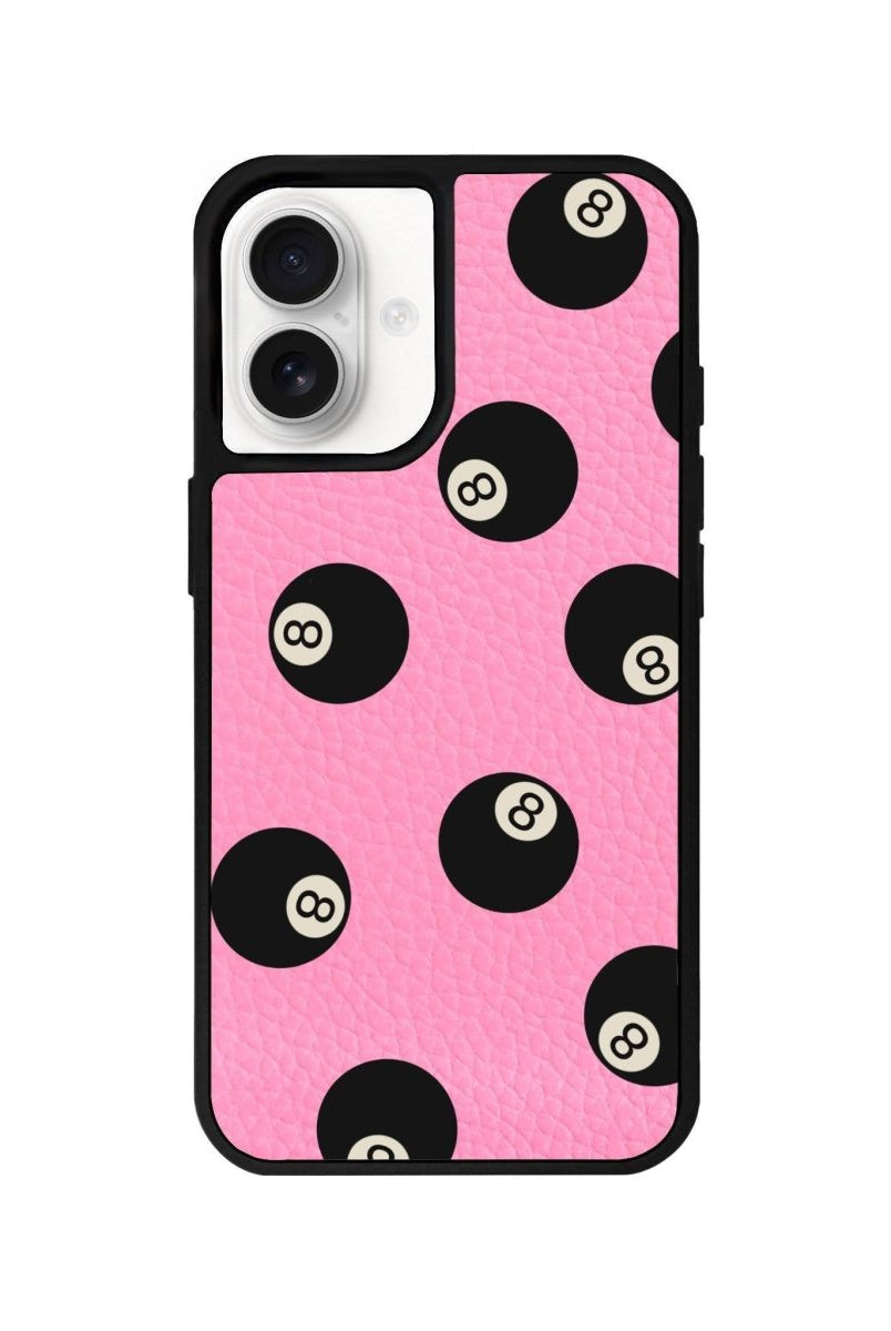 iPhone 16 8Ball Leather Vegan Deri Telefon Kılıfı - SUMTHINCS