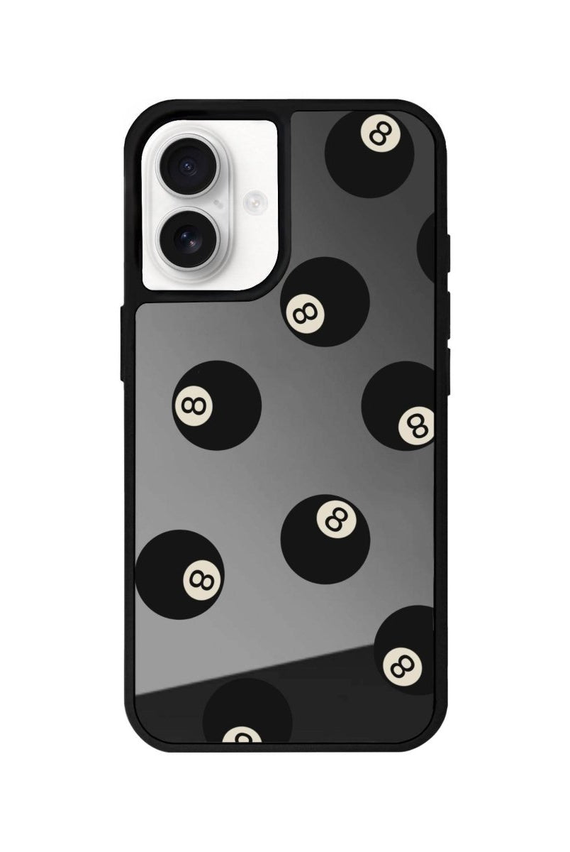 iPhone 16 8Ball Mirror Aynalı Telefon Kılıfı Antrasit - SUMTHINCS