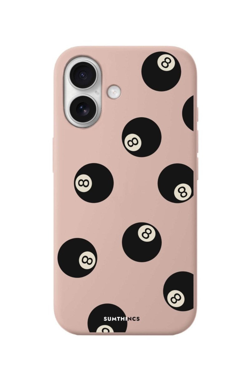 iPhone 16 8Ball Premium Telefon Kılıfı Bej - SUMTHINCS