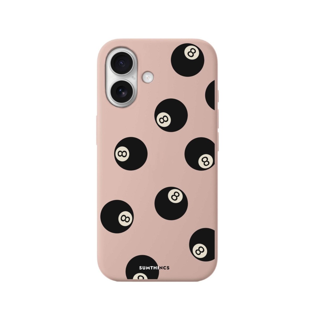 iPhone 16 8Ball Premium Telefon Kılıfı Bej - SUMTHINCS