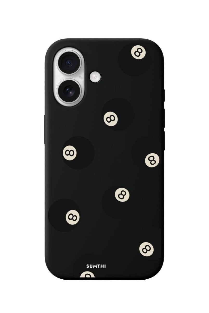 iPhone 16 8Ball Premium Telefon Kılıfı Siyah - SUMTHINCS