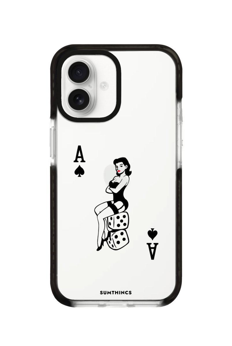 iPhone 16 Ace Queen Procase Şeffaf Telefon Kılıfı Siyah Şeffaf - SUMTHINCS