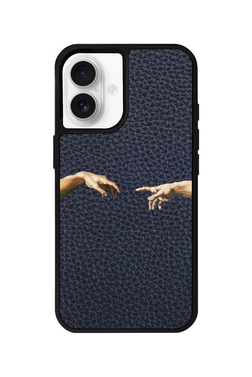 iPhone 16 Adam's Creation Leather Vegan Deri Telefon Kılıfı Pasifik Mavi - SUMTHINCS