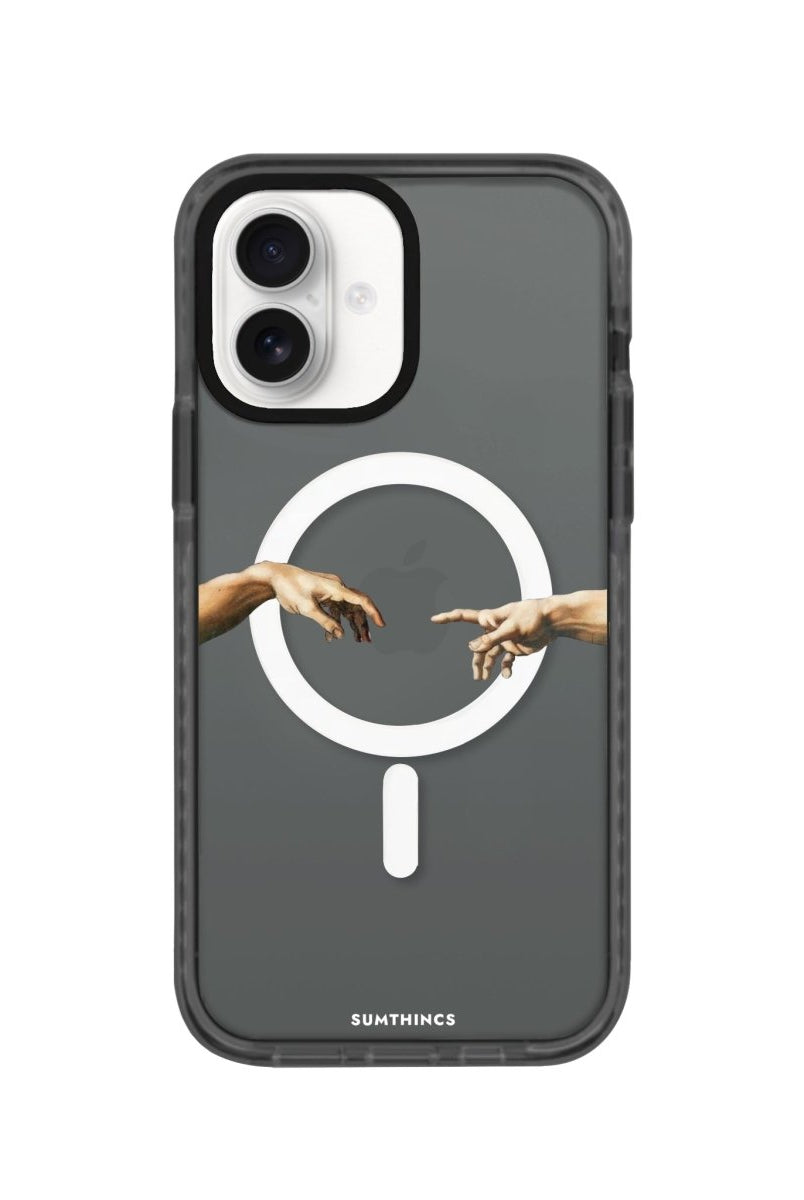 iPhone 16 Adam's Creation Magsafe Procase Şeffaf Telefon Kılıfı Antrasit - SUMTHINCS