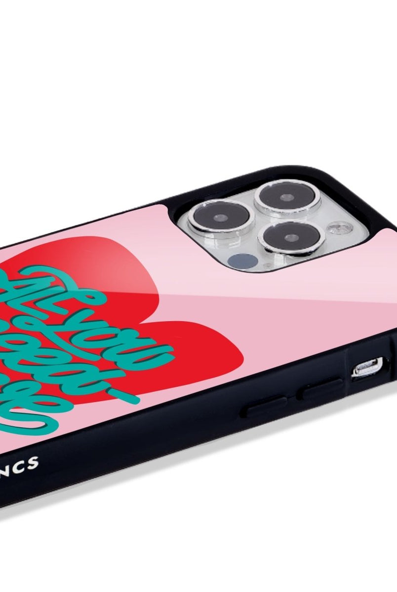 iPhone 16 All You Need is Love Glossy Cam Telefon Kılıfı - SUMTHINCS