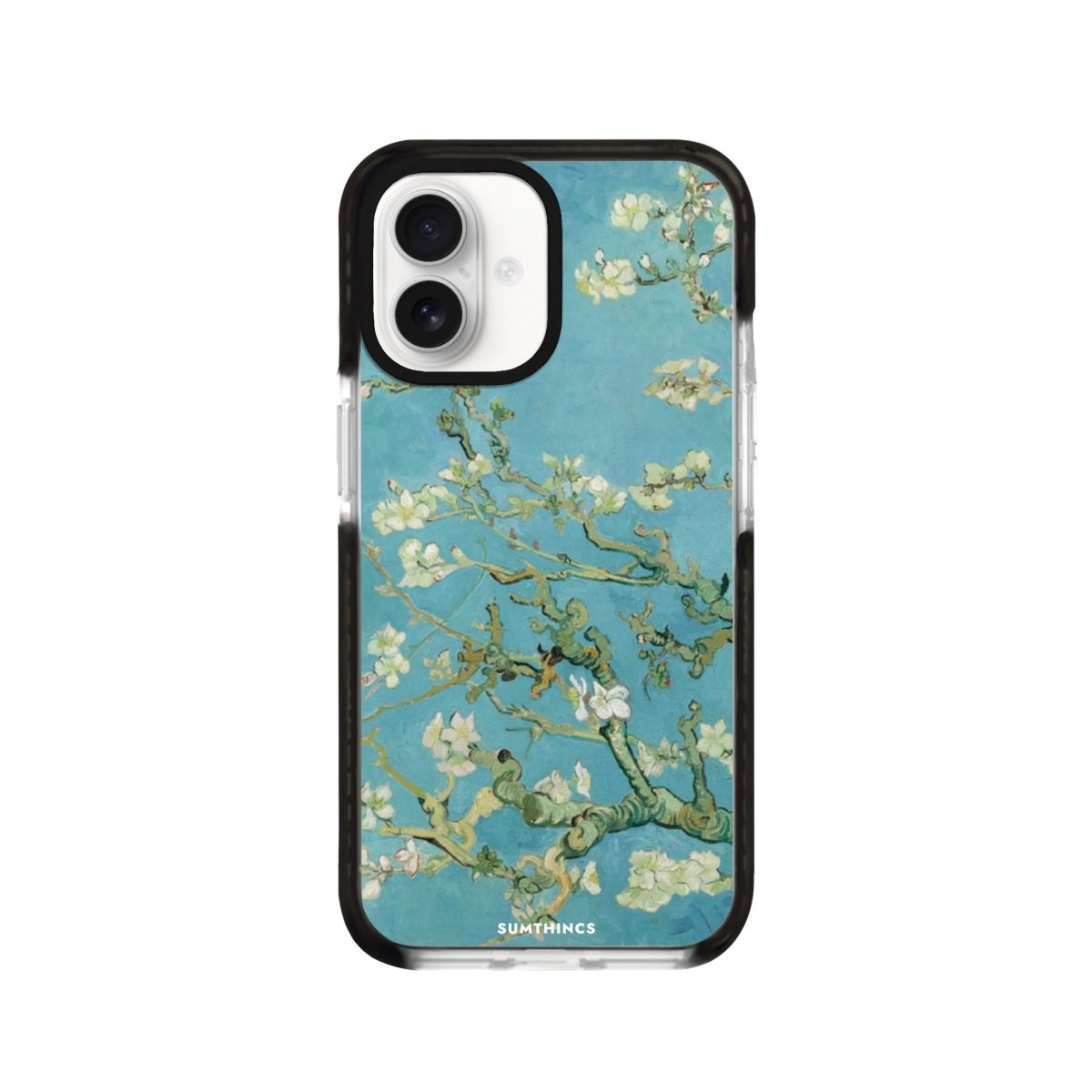 iPhone 16 Almond Blossoms Procase Şeffaf Telefon Kılıfı Siyah Şeffaf - SUMTHINCS