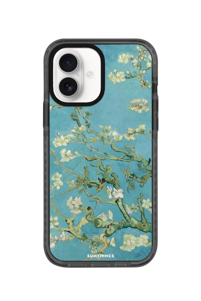 iPhone 16 Almond Blossoms Procase Şeffaf Telefon Kılıfı Antrasit - SUMTHINCS