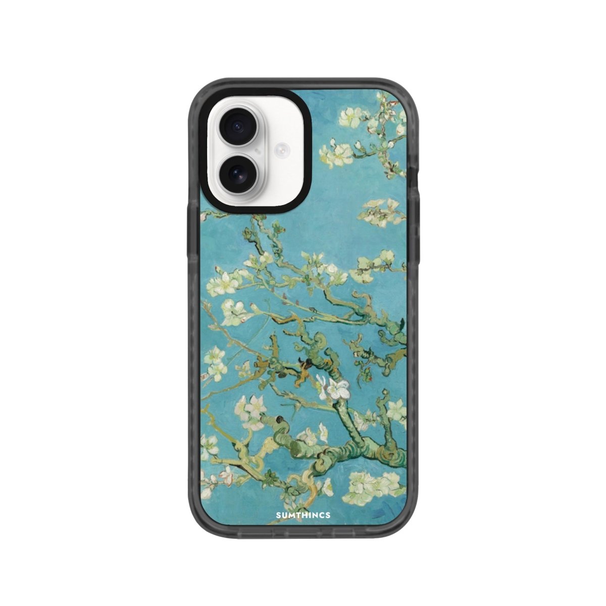 iPhone 16 Almond Blossoms Procase Şeffaf Telefon Kılıfı Antrasit - SUMTHINCS