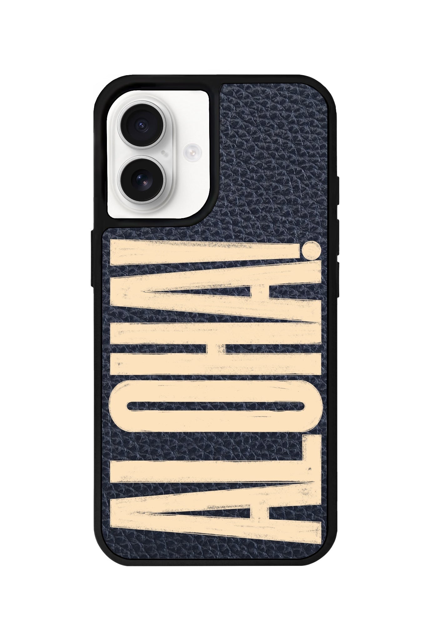 iPhone 16 Aloha Leather Vegan Deri Telefon Kılıfı Pasifik Mavi - SUMTHINCS