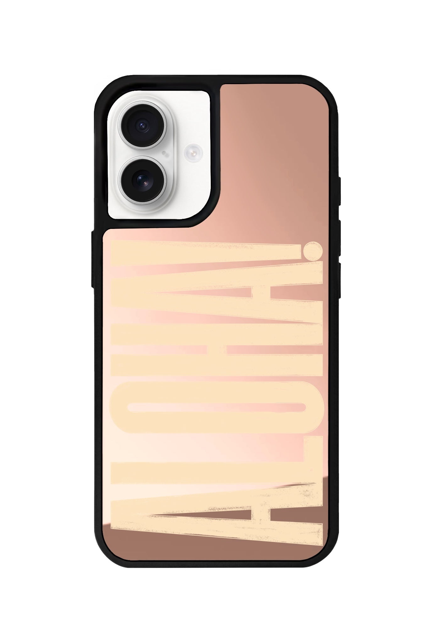 iPhone 16 Aloha Mirror Aynalı Telefon Kılıfı Metalik Pembe - SUMTHINCS