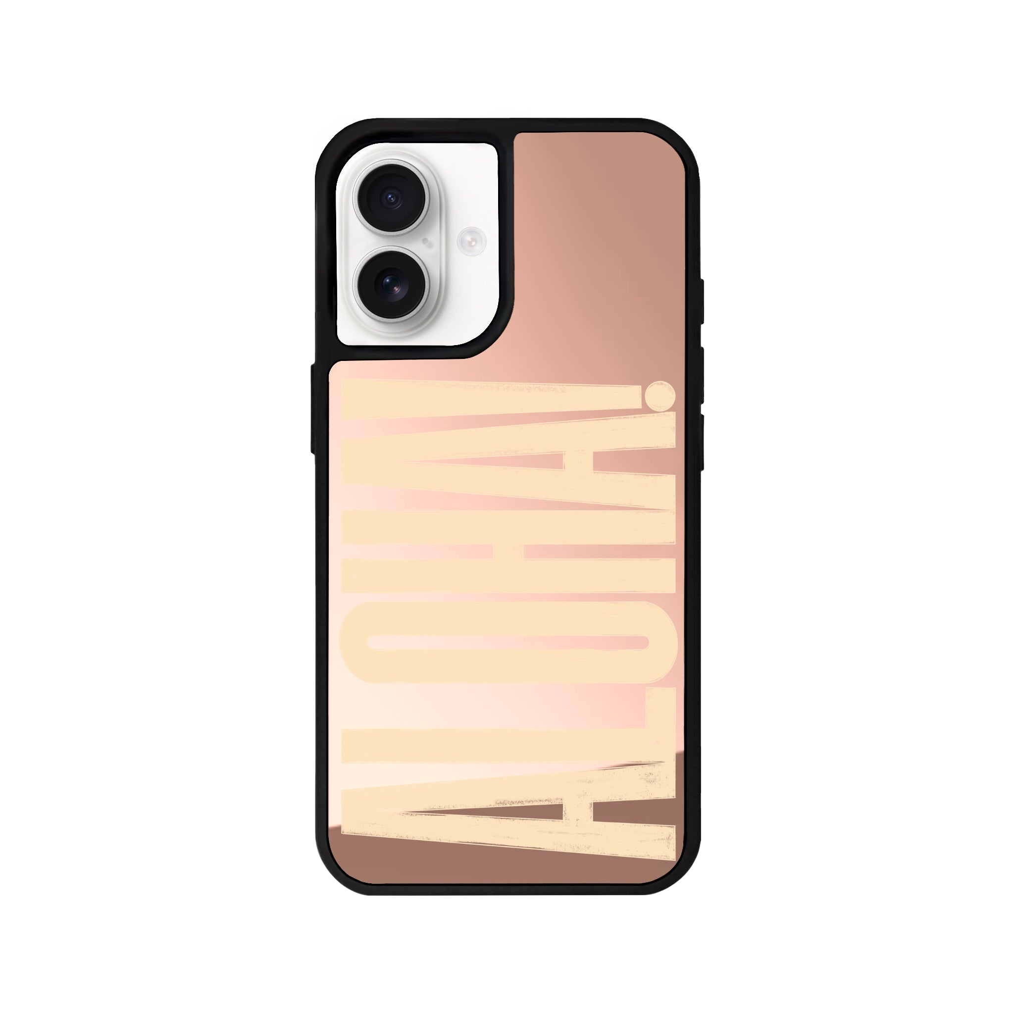 iPhone 16 Aloha Mirror Aynalı Telefon Kılıfı Metalik Pembe - SUMTHINCS