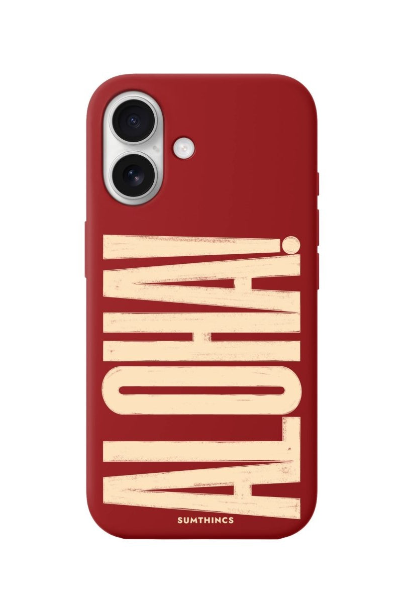 iPhone 16 Aloha Premium Telefon Kılıfı Kırmızı - SUMTHINCS