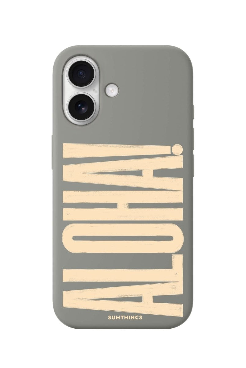 iPhone 16 Aloha Premium Telefon Kılıfı Gri - SUMTHINCS