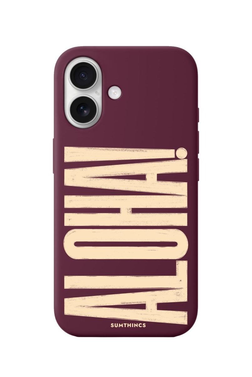 iPhone 16 Aloha Premium Telefon Kılıfı Bordo - SUMTHINCS