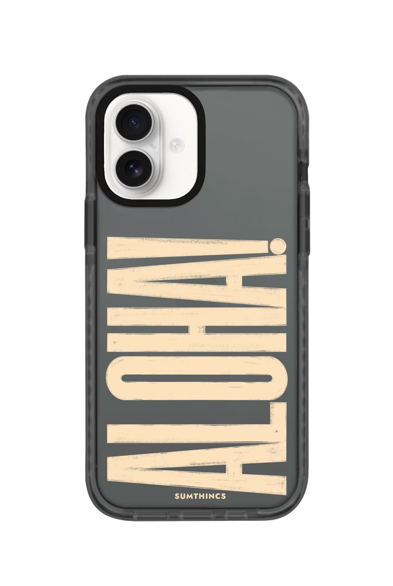 iPhone 16 Aloha Procase Şeffaf Telefon Kılıfı Antrasit - SUMTHINCS