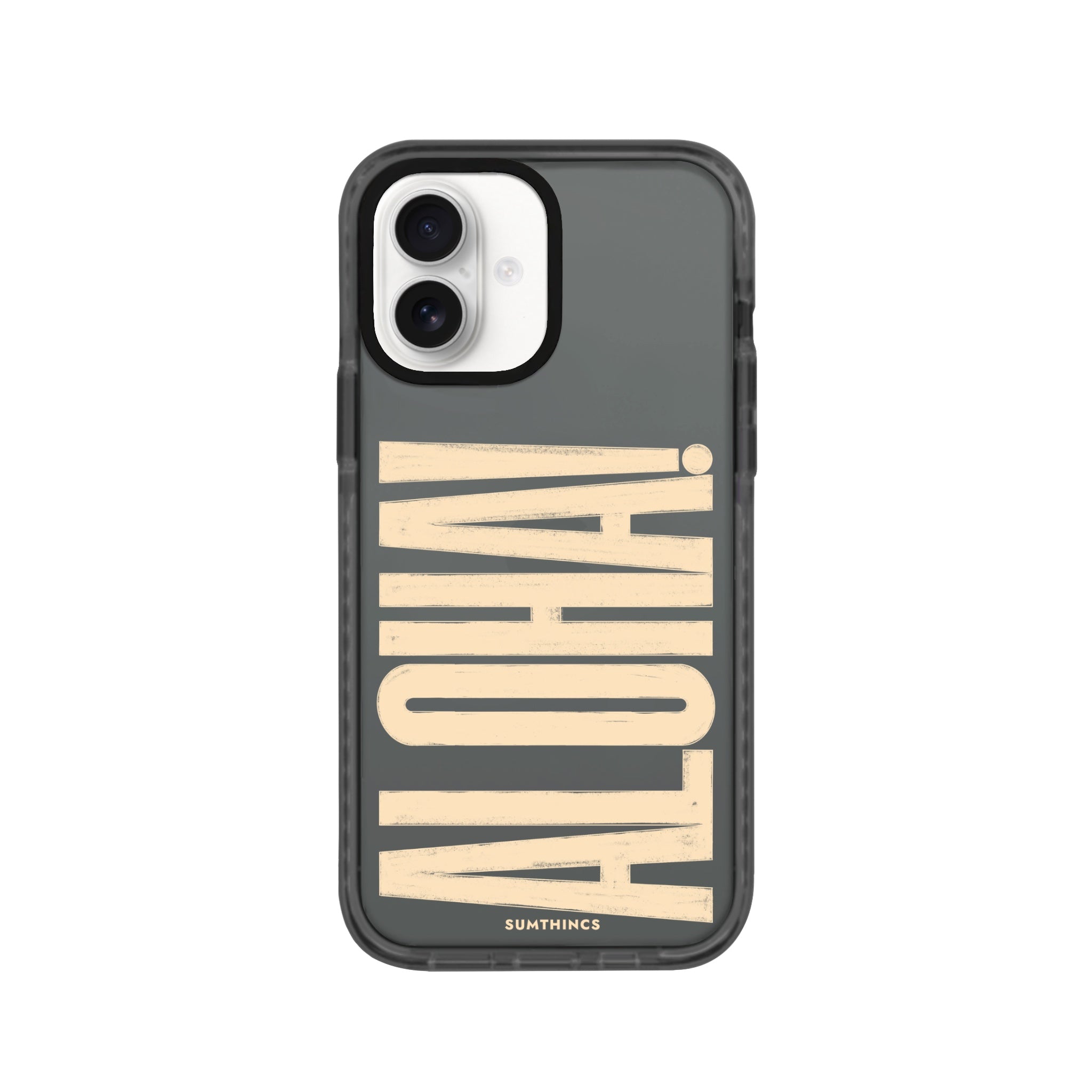 iPhone 16 Aloha Procase Şeffaf Telefon Kılıfı Antrasit - SUMTHINCS