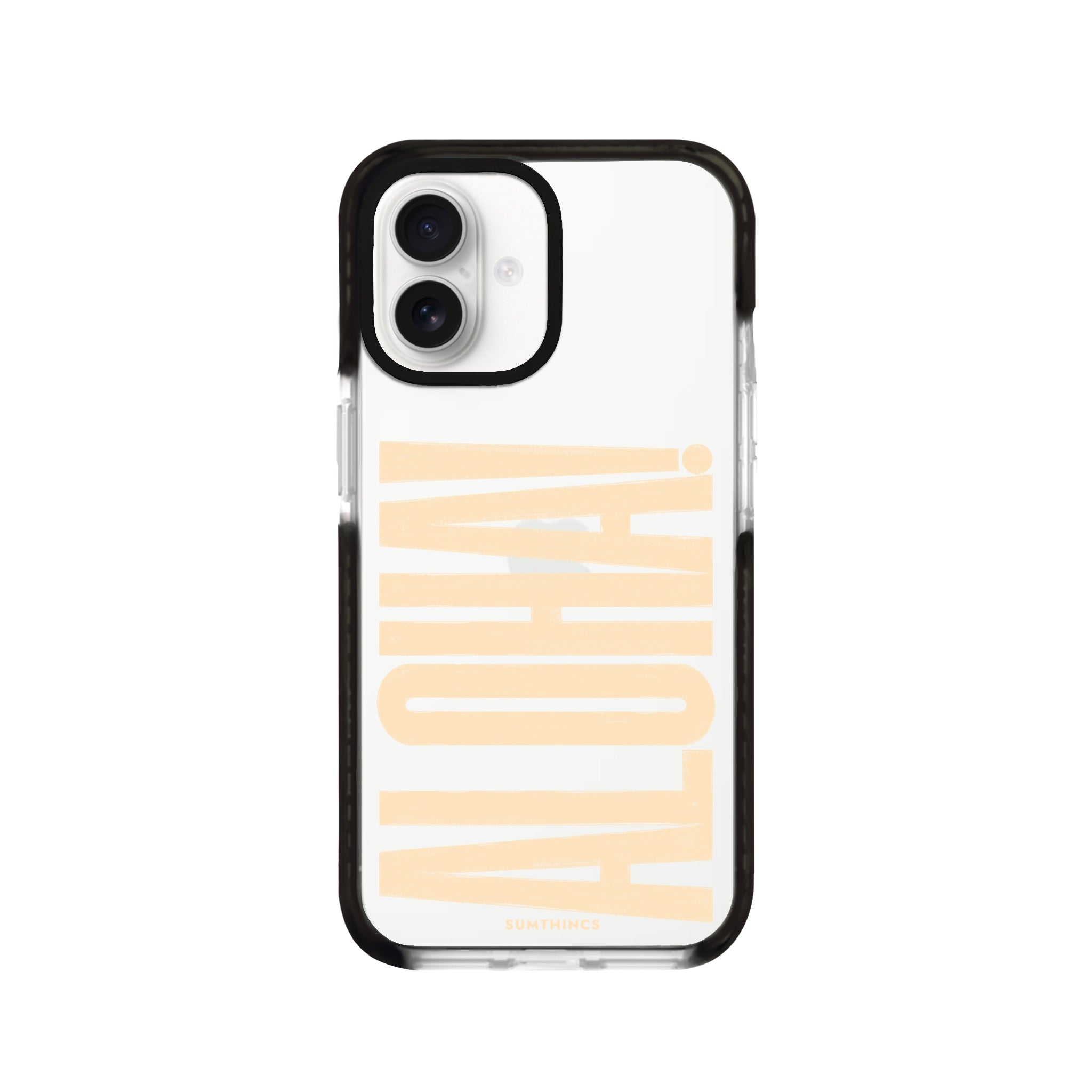 iPhone 16 Aloha Procase Şeffaf Telefon Kılıfı Siyah Şeffaf - SUMTHINCS
